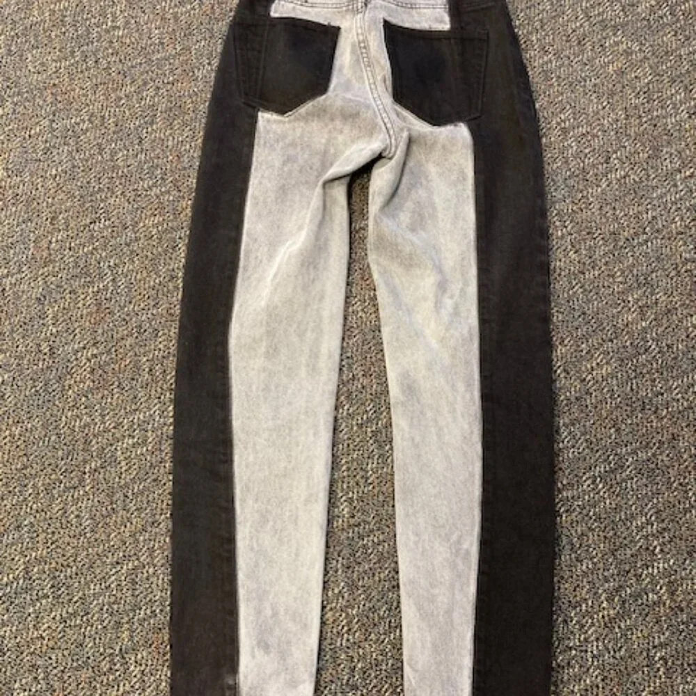 Adika Color Block High-Waisted Straight Leg Jeans - Small/4 - NWT! - Picture 5 of 5